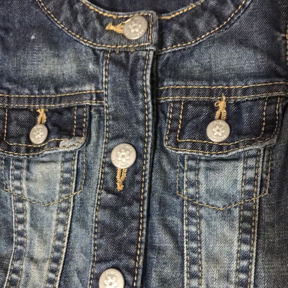 Children’s Place baby girl denim Jacket 9-12 m - Picture 3 of 6